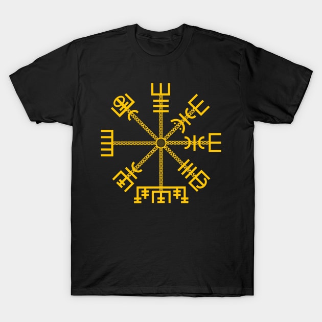 Vegvisir Icelandic Magical Stave T-Shirt by Wareham Spirals